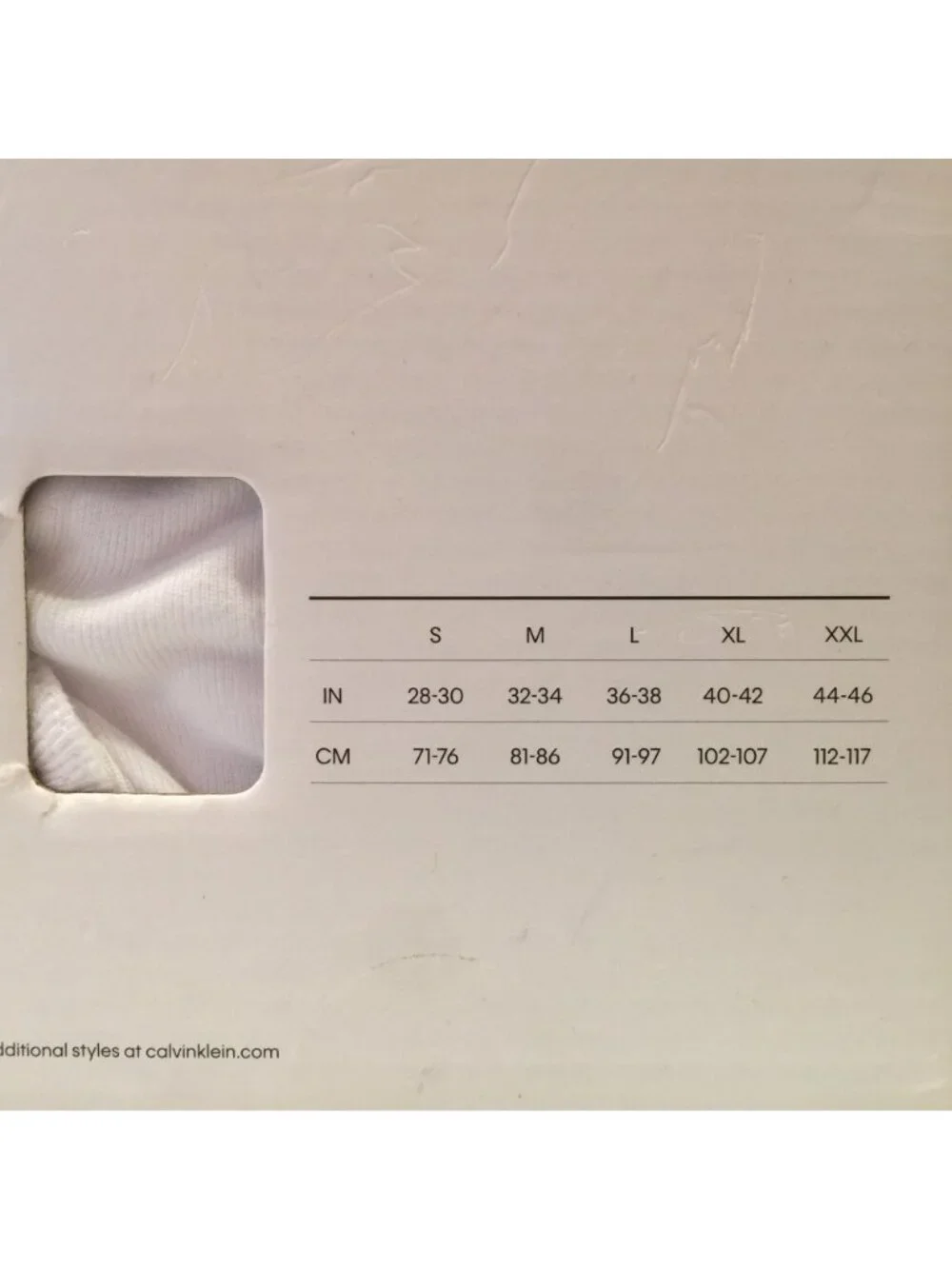 CALVIN KLEIN Classic Fit Men's Briefs Size 2XL White 6 Cotton Briefs